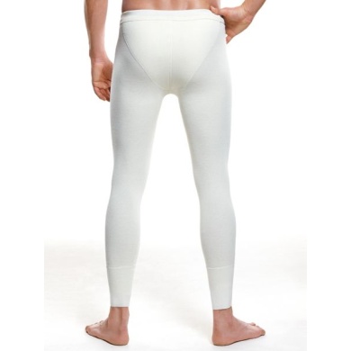 Medima Underwear Underpants with Fly (Angora and Wool) long white Men (Size M-L)